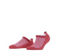 Burlington Damen Sneakersocken Athleisure W Sn weich atmungsaktiv schnelltrocknend kurz einfarbig 1 Paar, Rot Coral Red 8542, 35-38