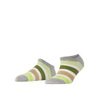 Burlington Damen Sneakersocken Daylight Stripe W SN Baumwolle kurz gemustert 1 Paar, Grau (Light Heather 3223), 36-41