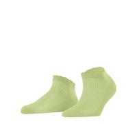 Burlington Damen Sneakersocken Montrose W Sn Baumwolle kurz gemustert 1 Paar, Grün Lemon 7498, 36-41