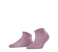 Burlington Damen Sneakersocken Montrose W Sn Baumwolle kurz gemustert 1 Paar, Rosa Roan Rouge 8936, 36-41