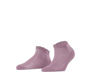 Burlington Damen Sneakersocken Montrose W Sn Baumwolle kurz gemustert 1 Paar, Rosa Roan Rouge 8936, 36-41