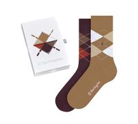 Burlington Damen Socken Basic Gift Box Argyle 2-Pack SO 20597-0089 36-41 Gold