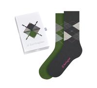 Burlington Damen Socken Basic Gift Box Argyle 2-Pack SO 20597-0099 36-41 Goldy