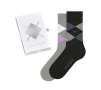 Burlington Damen Basic Gift Box W SO Baumwolle Gemustert 2 Paar Socken, Mehrfarbig (Schwarz Grau 0500), 36-41 (2er Pack)