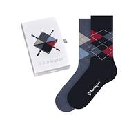 Burlington Damen Socken Basic Gift Box W So Baumwolle gemustert 2 Paar, Blau Blue Mix 0070, 36-41