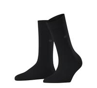 Burlington Damen Bloomsbury Socken atmungsaktive klimaregulierende geruchshemmende nachhaltige Wolle Baumwolle verstärkt flache Naht für druckfreie Fußspitze einfarbig Business Alltag 1 Paar