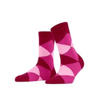 Burlington Damen Socken Bonnie W Sso Baumwolle gemustert 1 Paar, Rot Cranberry 8033, 36-41