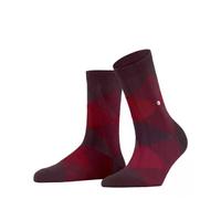 Burlington Damen Socken Bonnie W Sso Baumwolle gemustert 1 Paar, Rot Claret 8375, 36-41