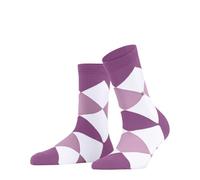 Burlington Damen Socken Bonnie W Sso Baumwolle gemustert 1 Paar, Rot Cranberry 8043, 36-41