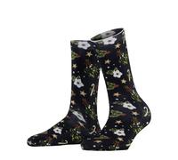 Burlington Damen Socken Christmas W So Baumwolle gemustert 1 Paar, Blau Marine 6120 Fancy Christmas, 36-41