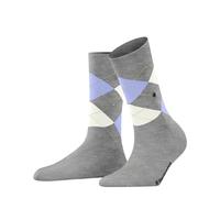 Burlington Damen Socken Covent Garden W So Baumwolle gemustert 1 Paar, Grau Concrete Melange 3617, 36-41