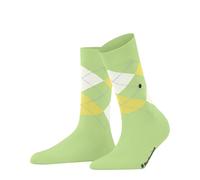 Burlington Damen Socken Covent Garden W So Baumwolle gemustert 1 Paar, Grün Jade 7439, 36-41