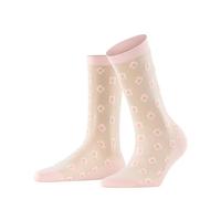 Burlington Damen Socken Daisy Days W So Baumwolle gemustert 1 Paar, Rot Lotus 8640, 36-41