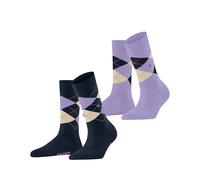 Burlington Damen Socken Everyday Argyle SO 2-Pack 22012-6130 36-41 Plum