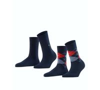 Burlington Damen Socken Everyday Mix SO 2P 22044-6120 36-41 Marine