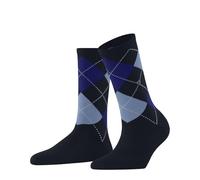 Burlington Damen Socken Fleet Street W So Baumwolle einfarbig 1 Paar, Blau Marine 6120 Rib Courtside, 36-41