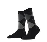 Burlington Damen Socken Fleet Street W So Baumwolle einfarbig 1 Paar, Schwarz Black 3000 Rib Courtside, 36-41
