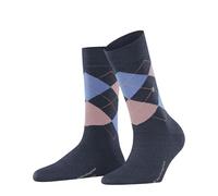 Burlington Damen Socken Marylebone W So Wolle gemustert 1 Paar, Blau Dark Blue Melange 6688, 36-41