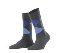 Burlington Damen Socken Marylebone Wolle gemustert Grau Größe 36-41