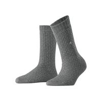 Burlington Damen Socken Orkney W So Baumwolle Wolle einfarbig 1 Paar, Grau Light Grey Melange 3390, 36-41