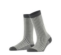 Burlington Damen Socken Pepita W So Wolle gemustert 1 Paar, Grau Dark Grey 3070, 36-41