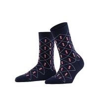 Burlington Damen Socken Phone Booth W So Baumwolle gemustert 1 Paar, Blau Marine 6120, 36-41