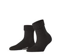 Burlington Damen Socken Plymouth Wolle einfarbig 1 Paar, Braun (Dark Brown 5235), 36-41