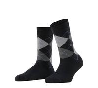 Burlington Damen Socken - Queen, Kurzstrümpfe, Baumwolle, Rautenmuster, Logoemblem 36-41 Mehrfarbig