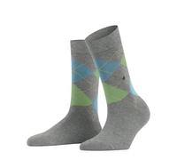 Burlington Damen Socken Queen W So Baumwolle gemustert 1 Paar, Grau Cloud Melange 3228, 36-41