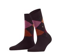 Burlington Damen Socken Queen W So Baumwolle gemustert 1 Paar, Rot Rose/Black 8376, 36-41