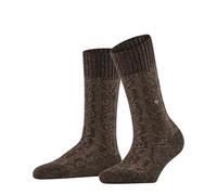 Burlington Damen Socken Rainy Boot W So Wolle Seide gemustert 1 Paar, Braun Autumn Melange 5880, 36-41