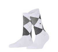 Burlington Damen Socken Rib Courtside Baumwolle gemustert Weiß Größe 36–41 1 Paar