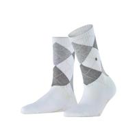 Burlington Damen Socken Rib Courtside Baumwolle gemustert Weiß Größe 36–41 1 Paar