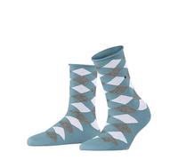 Burlington Damen Socken Sandy W Sso Baumwolle gemustert 1 Paar, Blau Key Largo 6852, 36-41