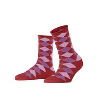 Burlington Damen Socken Sandy W Sso Baumwolle gemustert 1 Paar, Rot Tulip 8081, 36-41