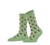 Burlington Damen Socken Strawberry W So Baumwolle gemustert 1 Paar, Grün Quiet Green 7378, 36-41