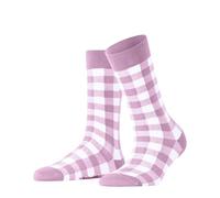 Burlington Damen Socken Vichy W So Baumwolle gemustert 1 Paar, Rosa Sporty Rose 8393, 36-41