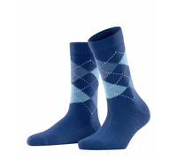 Burlington Damen Socken WHITBY - Kurzstrumpf, Rautenmuster, Onesize, 36-41 Royalblau