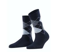 Burlington Damen Socken Whitby W So weich und warm gemustert 1 Paar, Blau Marine 6120, 36-41