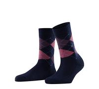 Burlington Damen Socken Whitby W So weich und warm gemustert 1 Paar, Blau Navy 6156, 36-41