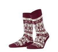 Burlington Damen Stoppersocken Merry Christmas W HP Wolle rutschhemmende Noppen 1 Paar, Rot (Cranberry 8033), 36-41