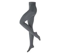 Burlington Damen Strumpfhose Cosy Cottage W Ti Baumwolle Wolle gemustert 1 Stück, Grau Grey 3208, 36-38
