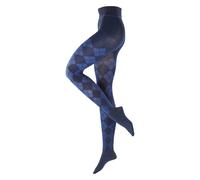 Burlington Damen Strumpfhose Elegant Essence W Ti Baumwolle gemustert 1 Stück, Blau Marine 6120, 42-44