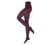 Burlington Damen Strumpfhose Elegant Essence W Ti Baumwolle gemustert 1 Stück, Rosa Lilac Melange 8329, 40-42