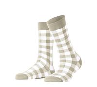 Burlington Damen Socken Vichy – Baumwolle gemustert – Beige (Gravel) Gr. 36-41