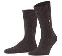 Burlington Herren Socken Dover M SO Schurwolle einfarbig 1 Paar, Braun (Brown Melange 5166), 40-46