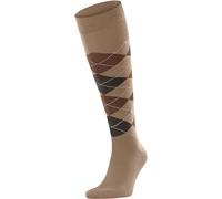 Burlington Herren Kniestrümpfe Edinburgh M Kh Wolle lang gemustert 1 Paar, Braun Nut Melange 5037, 40-46