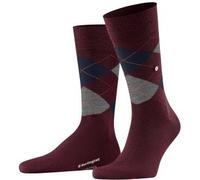 Burlington Herren Socken Edinburgh M SO Wolle gemustert 1 Paar, Rot (Claret 8435) neu - umweltfreundlich, 40-46