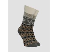 Burlington Fair Isle Joy So Herrensocken Aus Wolle 24762-3070 Print;Grau 40;42;44;46;41;43;45