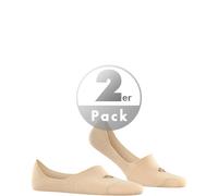 Burlington Herren Füßlinge, Multipack - Everyday IN, Anti-Slip Heel, einfarbig Beige 45-46 6er Pack (3x2P)